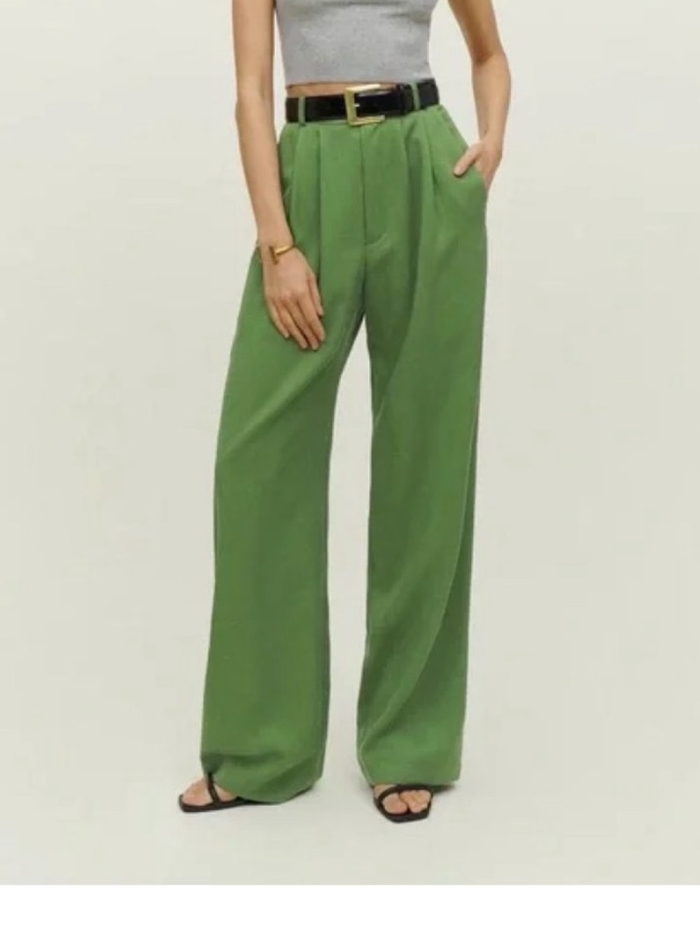 ReformationMason Wide Leg Trousers Size 0